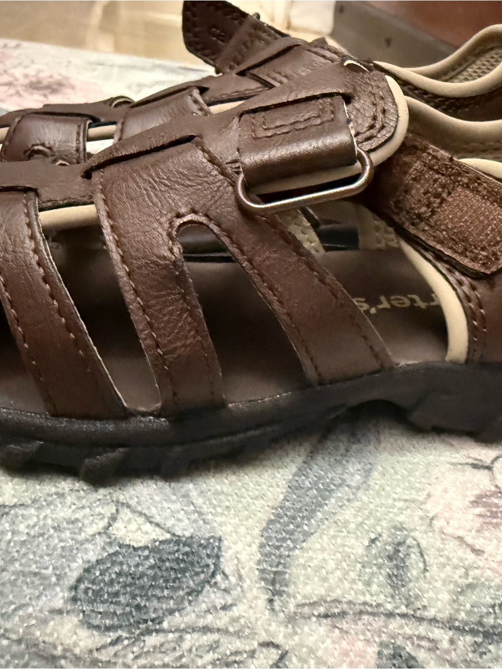 Carter's Boys Brown Strapped Fisherman Sandals